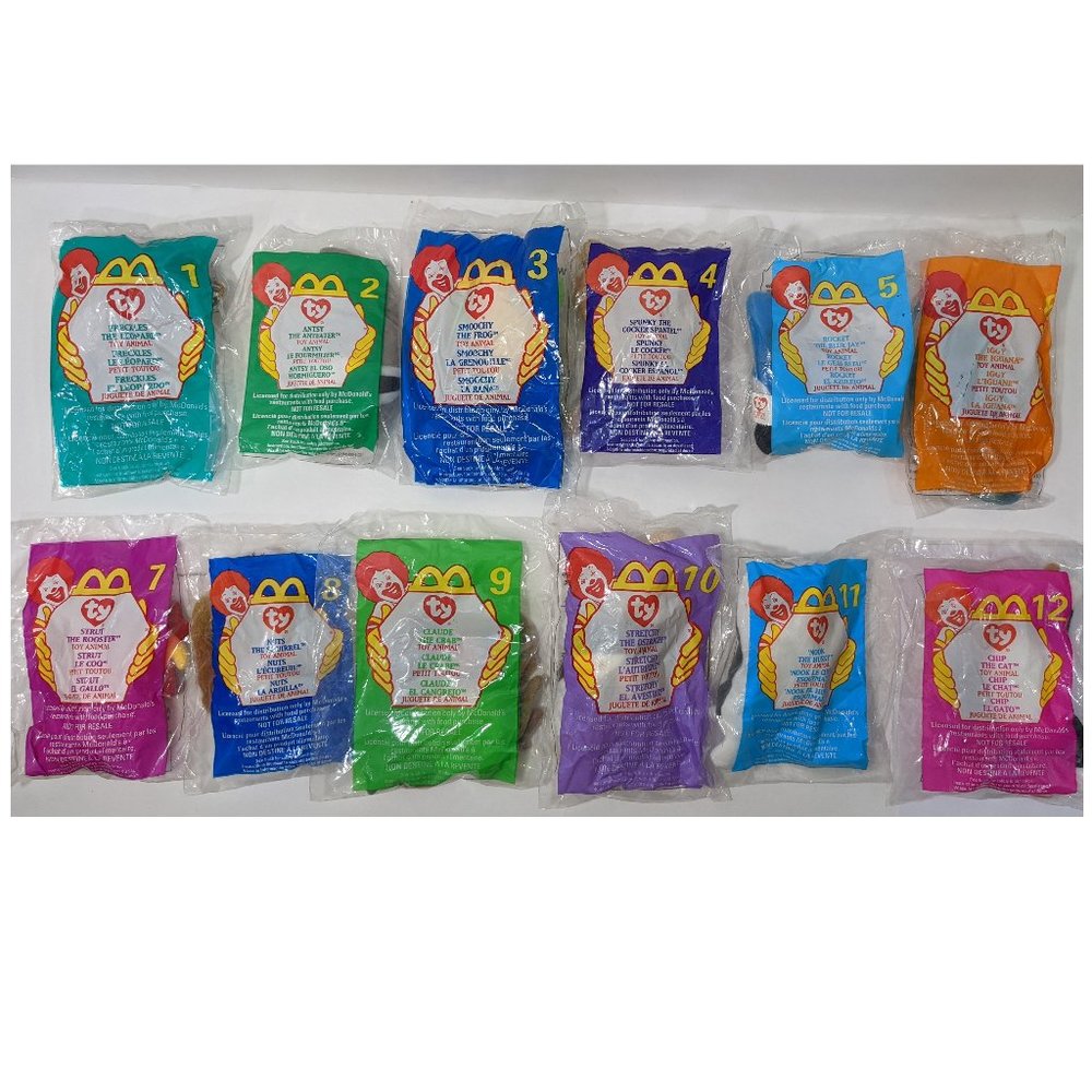 McDonalds Happy Meal 1999 Ty Teenie Beanie Babies